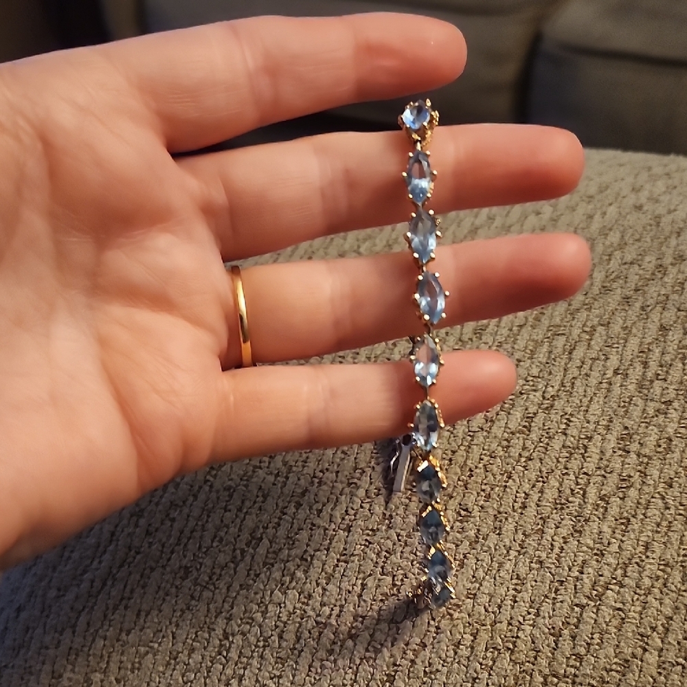 Vintage Blue and Gold Bracelet